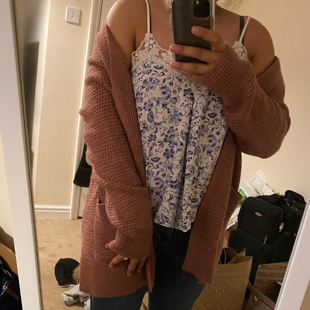Mauve cardigan